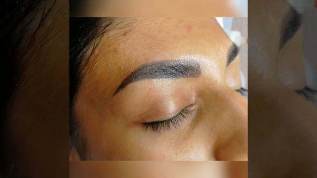 Коррекция перманентного макияжа бровей #брови #перманент