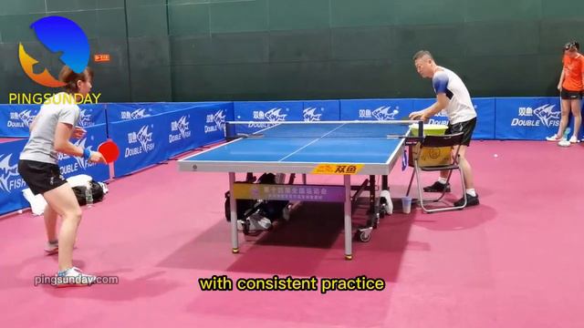 Chen Meng multiball 2023 with coach Ma Lin