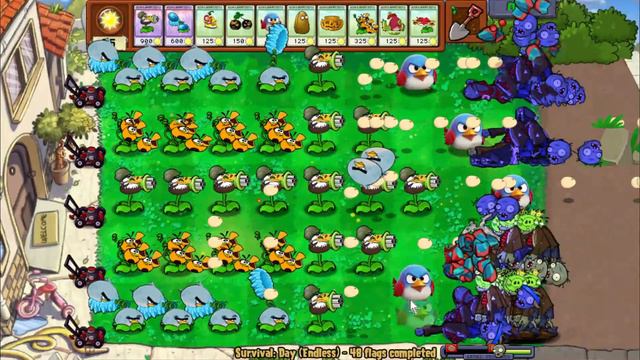 Plants vs. Zombies Angry Birds: Winter-melon TONY Vs All 99999 Pole Vaulting Zombies Pig. смотреть онлайн