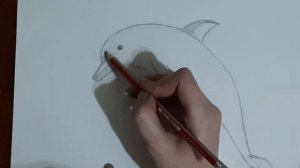 КАК НАРИСОВАТЬ ДЕЛЬФИНА!\ HOW TO DRAW A DOLPHIN EASY!\