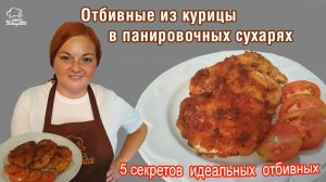 5 СЕКРЕТОВ ИДЕАЛЬНЫХ БИТОЧКОВ - куриные ОТБИВНЫЕ в панировочных сухарях, БЫСТРО, ВКУСНО, экономно