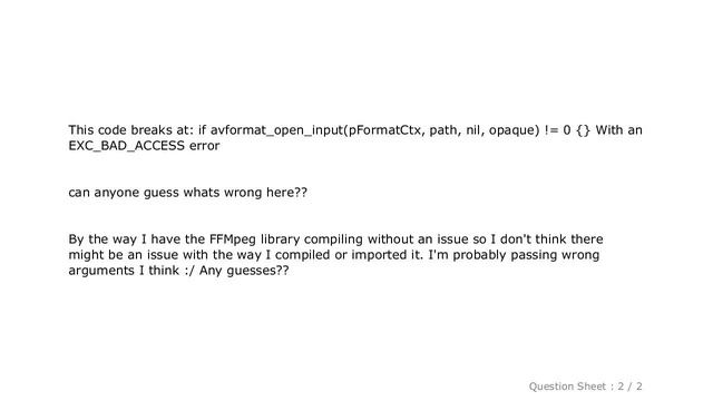 iOS : FFMpeg on iOS Swift смотреть онлайн