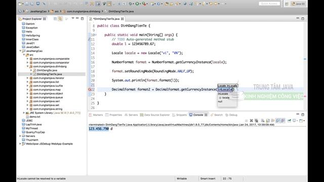 Java Cơ Bản - Định dạng hiển thị tiền tệ trong Java смотреть онлайн