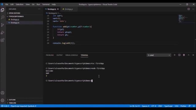 Typescript | Type Inference | Functions | Parameter Types|  | English