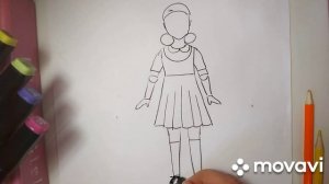 Как нарисовать куклу из Кальмара