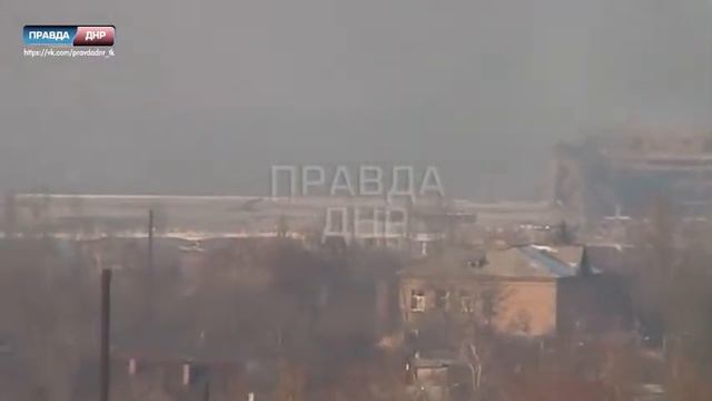 Видео с разрушенным новым терминалом аэропорта Донецка смотреть онлайн