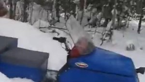 Самодельный снегоход Первый тест