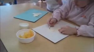 мастер класс Аппликация резанными нитками