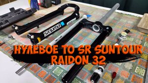 Нулевое ТО Sr Suntour Raidon 32 boost 29 с Aliexpress