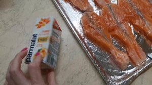 стейк бабочка /лосось в духовке наш рецепт
