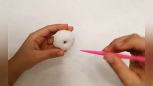 Пончик из легкого пластилина, мастер класс для детей