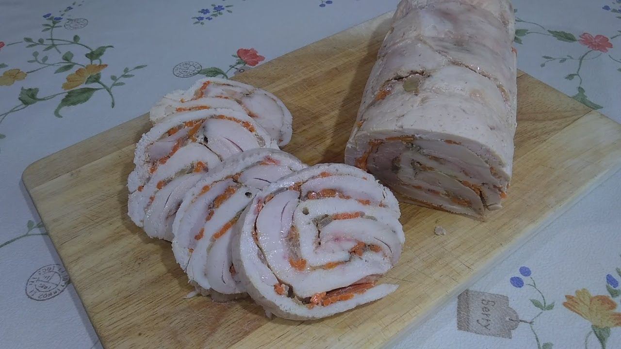 Куриный рулет.