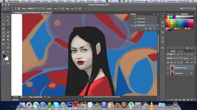 Speed Digital Painting Photoshop CS6/ Рисование в Фотошопе