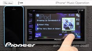 How To - iPhone Music Operation - on Pioneer AVH-290BT, AVH-291BT, MVH-AV290BT, AVH-190DVD