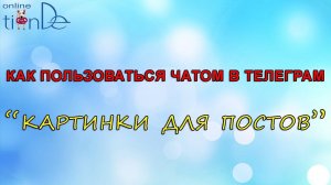 Как пользоваться чатом "Картинки для постов"