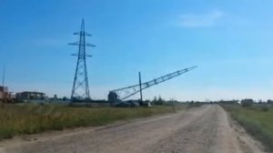 Упала опора ЛЭП