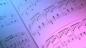 С Днем Учителя музыки.футаж с музыкой!Учителю МУЗЫКИ футаж,фон для текста,ноты,скрипичный ключ