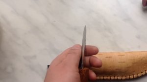 нож шкуродёр малый и берестяные ножны