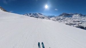 Skiing Arlberg from Lech to Zurs on Empty pistes March 2023