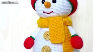 Амигуруми: схема Снеговичок Малыш | Игрушки вязаные крючком
