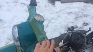 Мотороллер Турист, запуск в -25