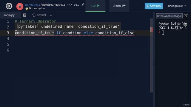 *New* Python Full Course 2023 - Ternary Operator in Python 2023