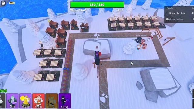 Winter Event Stage 1 completion || Arena Tower Defense Roblox смотреть онлайн