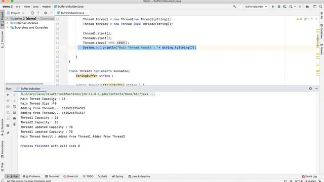 StringBuffer Vs StringBuilder Java Programatically