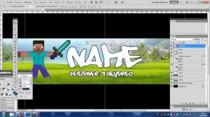 SpeedArt | 2013 YouTube Minecraft Banner + Photoshop Template HD