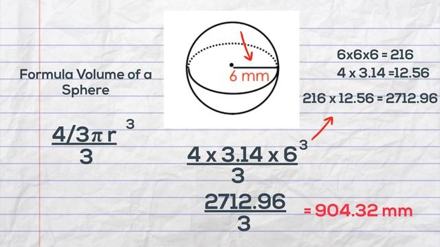 Volume of a sphere formula смотреть онлайн