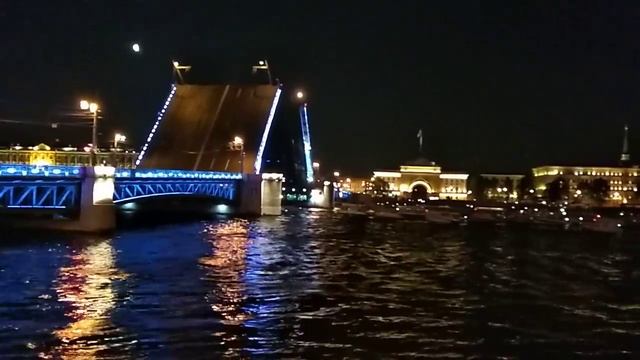 Разводные мосты в Санкт-Петербурге.