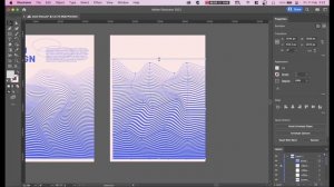 Lines Wave Style Poster Graphic Design Tutorial With Adobe Illustrator || Adobe Illustrator Tutoria