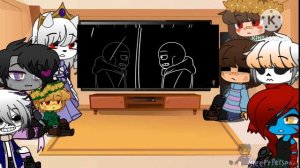 Undertale reacts to sans