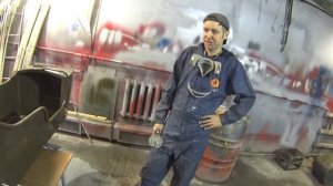 Технология покраски  коляски мотоцикла Урал ч.2