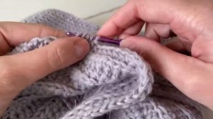 Убавка полустолбики с накидом