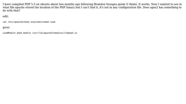 DevOps & SysAdmins: Where does apache store the location of php? смотреть онлайн