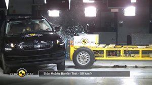 Skoda Karoq 2017 Краштест, экстренное торможение