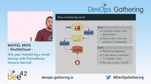 DevOps Gathering 2017 | One year monitoring a small startup with Prometheus