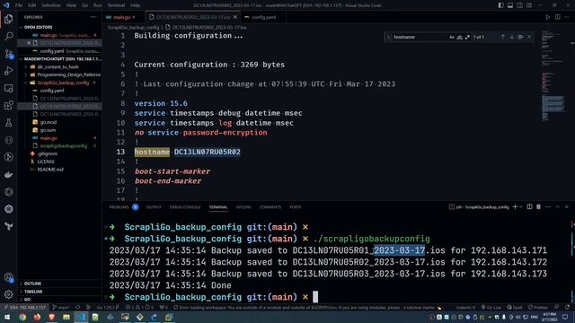 Automating Cisco Configuration Backups with Golang and Scrapli (Hebrew) смотреть онлайн