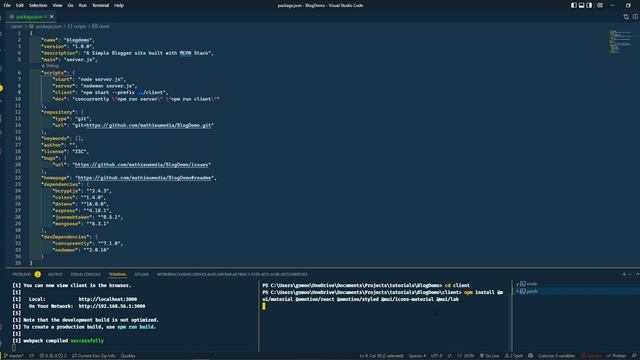 MERN Stack Tutorial - Blog Web App - 10 Initialize Client