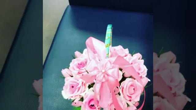 IMG 7360 Букет из конфет Корзина розовых роз смотреть онлайн