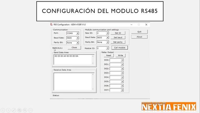 MODULO RS485 CON HMI OP320