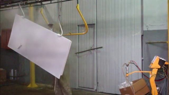 Полимерно-порошковая покраска двери лаком.
