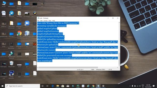 Convert text file to pdf using python | PDF generator in Python