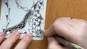 Зентангл. Рисуем плиточку вместе