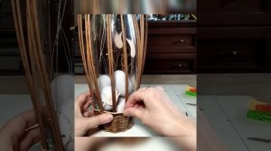 Ваза для живых цветов.. Ситец 2 к 1.