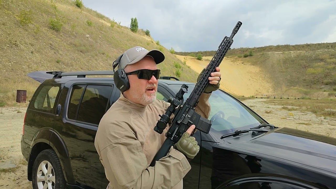 Стрельба по движущейся мишени с AR15 смотреть онлайн