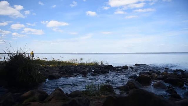 Финский залив в Петергофе смотреть онлайн