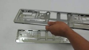 Рамки для номерного знака пластик хром