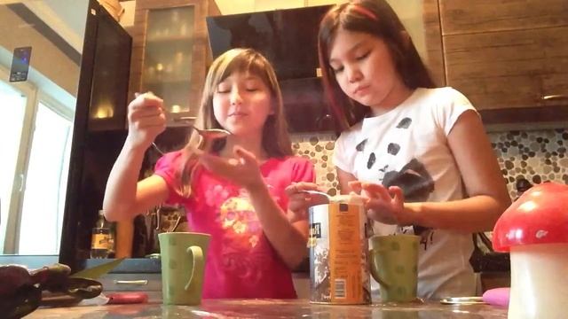 Адель и Дильназ: пробуем муку :3 смотреть онлайн